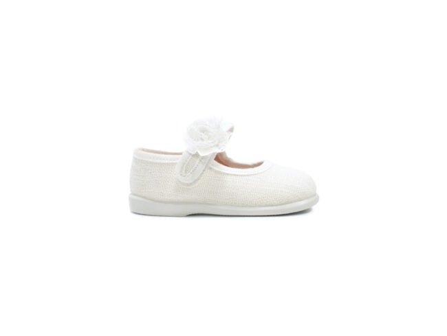 merceditas lino blancas flor zapy