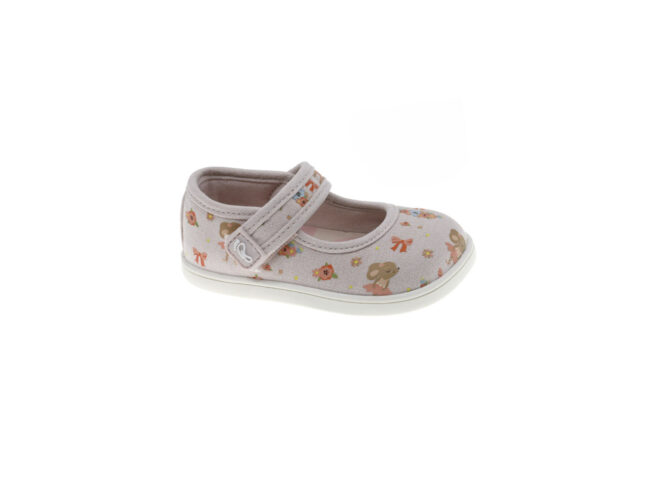 merceditas lona beige beppi estampado