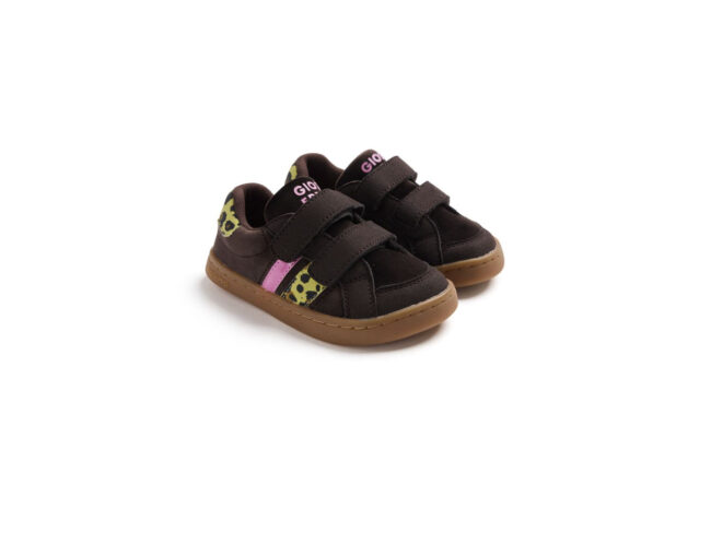 gioseppo deportiva casual marrón y rosa