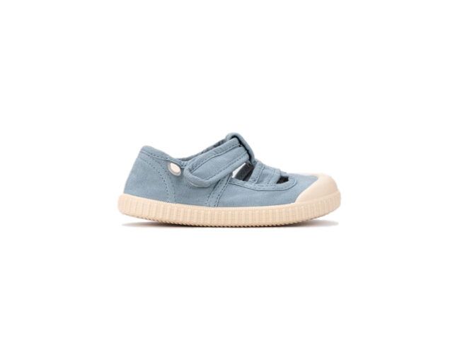 sandalias lonas cerradas azul igor