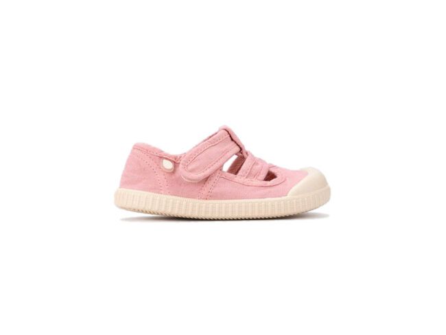 sandalias lonas cerradas rosa igor