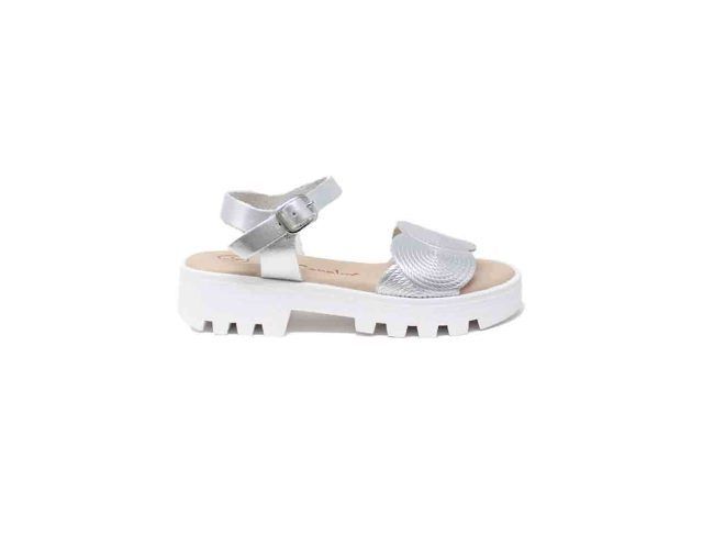 sandalias plataforma lola canales plata