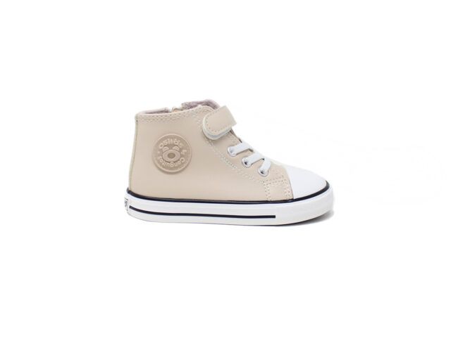 botines beige estilo converse conguitos