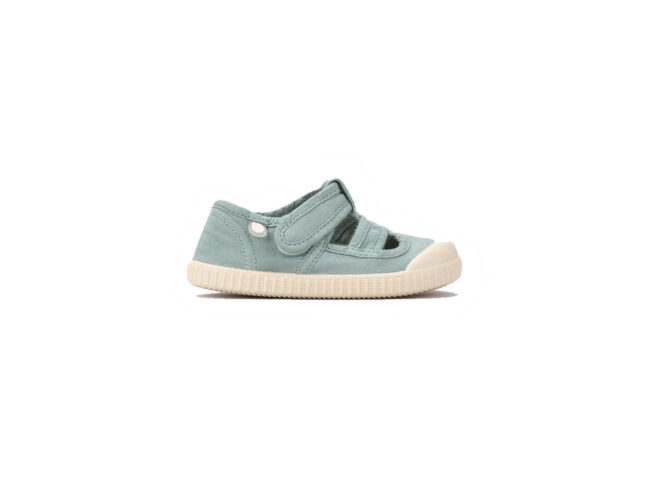 sandalias lonas cerradas verde matcha igor