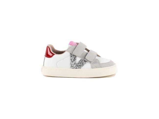 victoria sport blanca y plata glitter