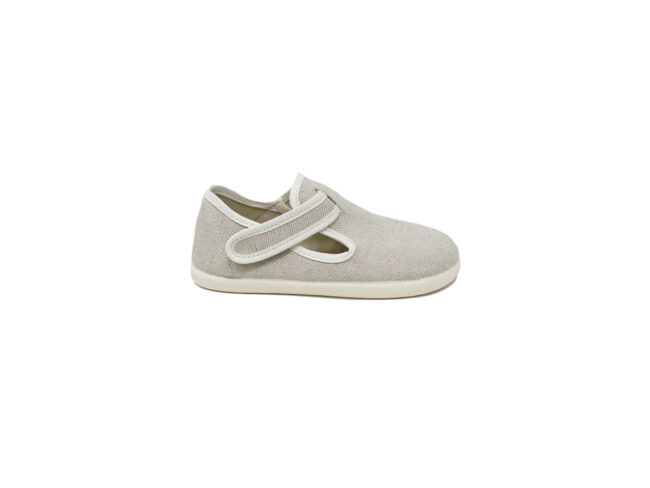batilas sandalia cerrada beige lino