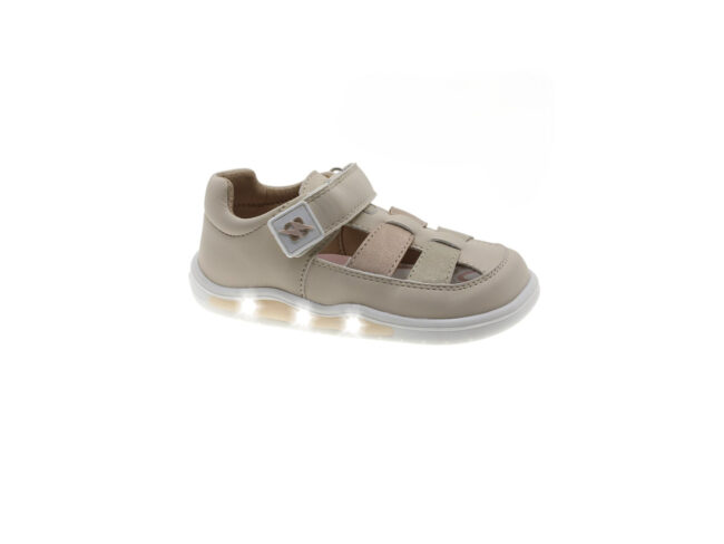 sandalia luces beppi beige
