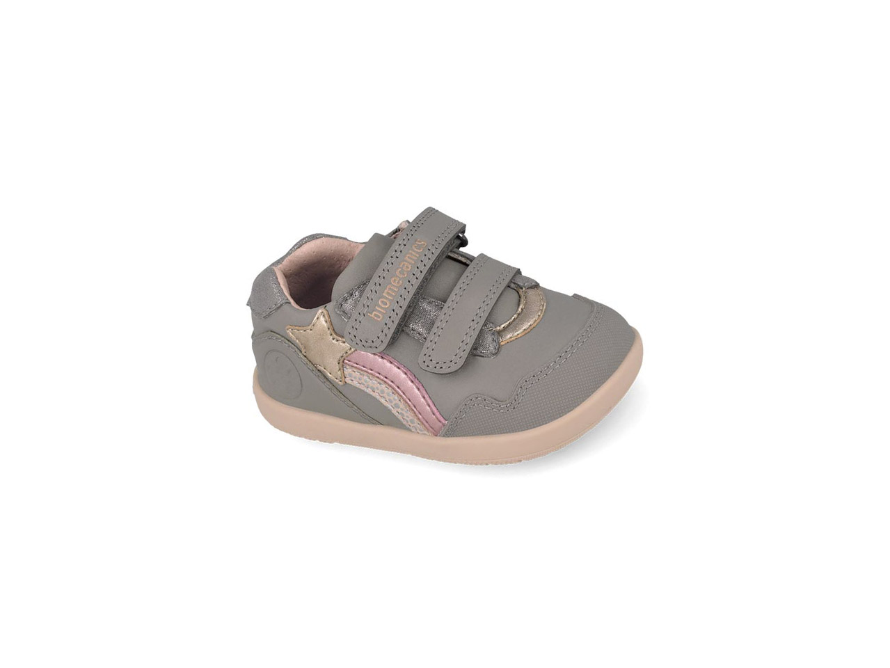 biomecanics deportiva gris y rosa baby biomecanics deportiva gris estrella baby
