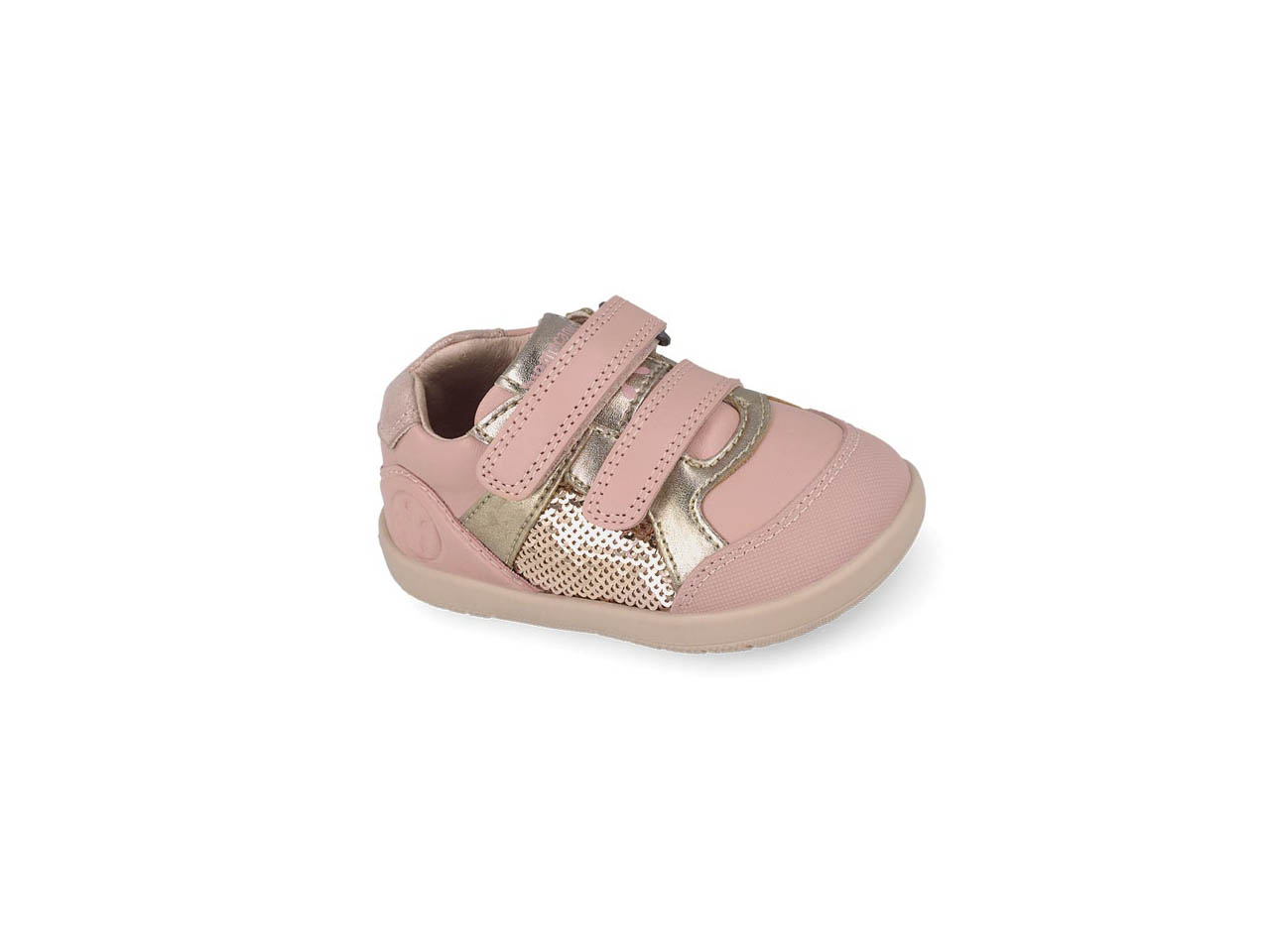 biomecanics deportiva rosa y dorado baby Deportiva rosa y dorado biomecanics niña baby