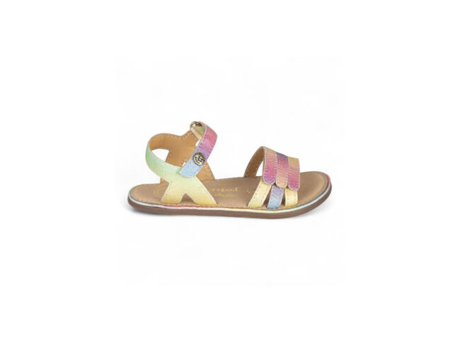 sandalia abierta barefoot arco iris chetto