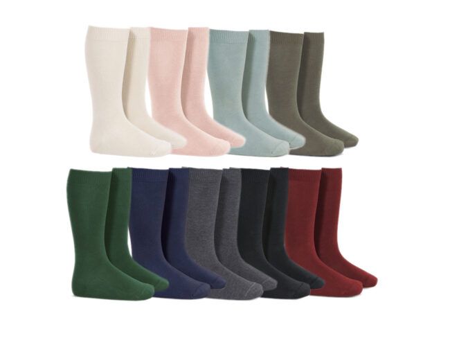 calcetines lisos nueve colores