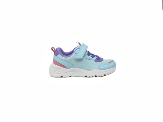 deportivas geox celeste y lila