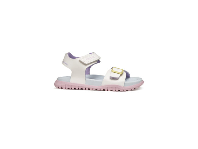 geox sandalia blanca multicolor