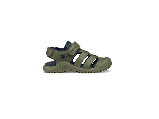 geox sandalia cerrada verde caqui
