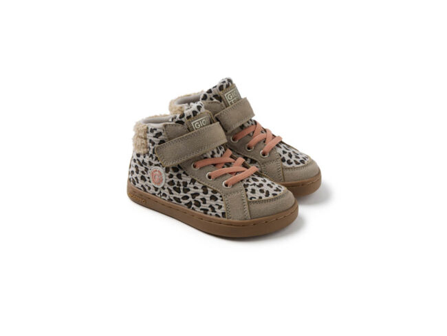 gioseppo botín marrón animal print barefoot baby